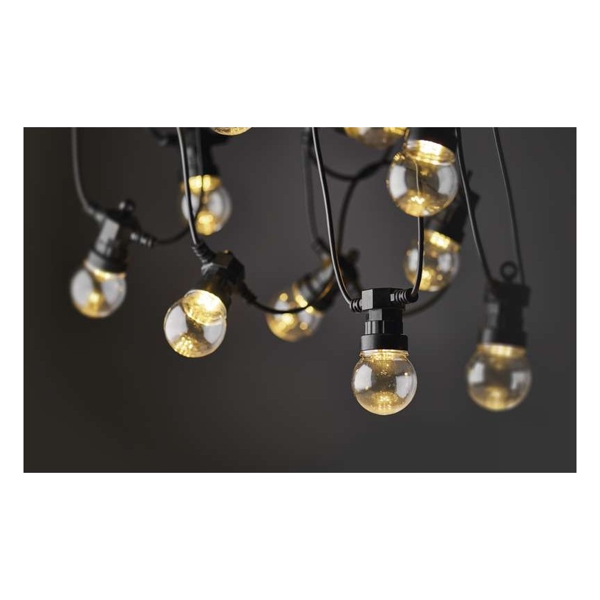 Guirlande décorative d'extérieur 10xLED/10m IP44 transparente