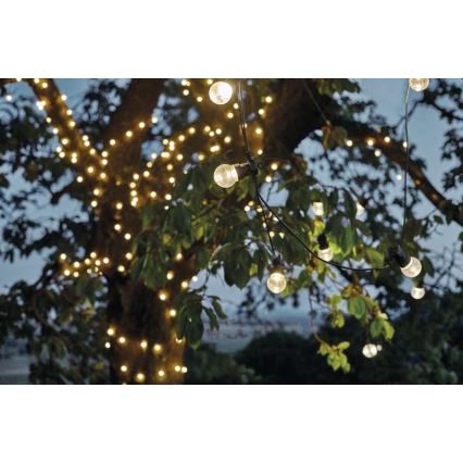 Guirlande décorative d'extérieur 10xLED/10m IP44 transparente