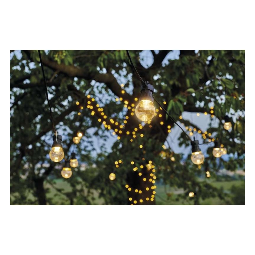 Guirlande décorative d'extérieur 10xLED/10m IP44 transparente