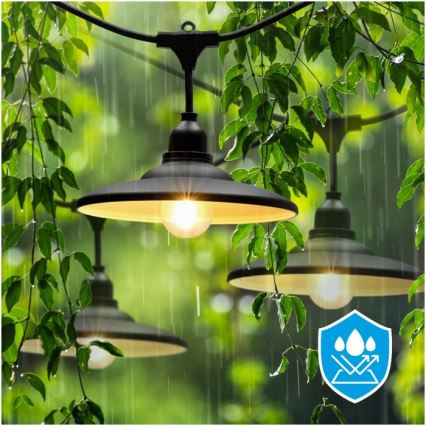 Guirlande décorative d'extérieur CRETE 15xE27/230V 20 m IP44