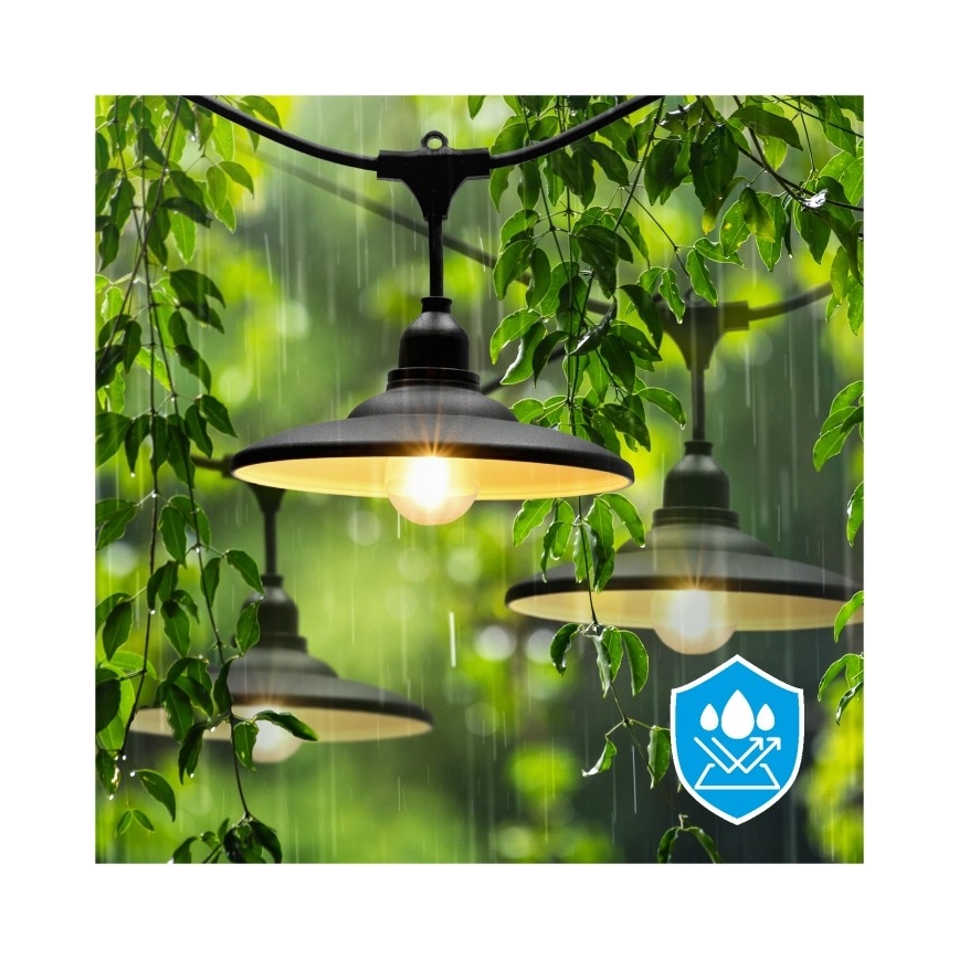 Guirlande décorative d'extérieur CRETE 15xE27/230V 20 m IP44