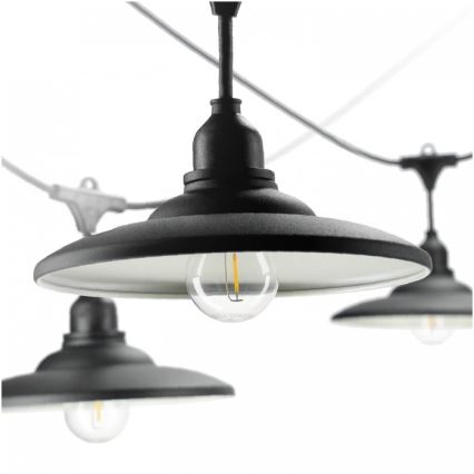 Guirlande décorative d'extérieur CRETE 15xE27/230V 20 m IP44