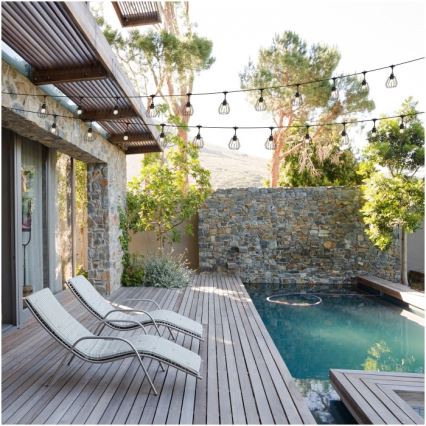 Guirlande décorative d'extérieur CRETE 15xE27/230V 20m IP44