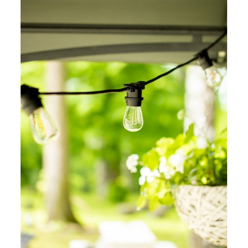 Guirlande décorative d'extérieur MIMOSA 20xE27/1,3W/230V IP44 10m