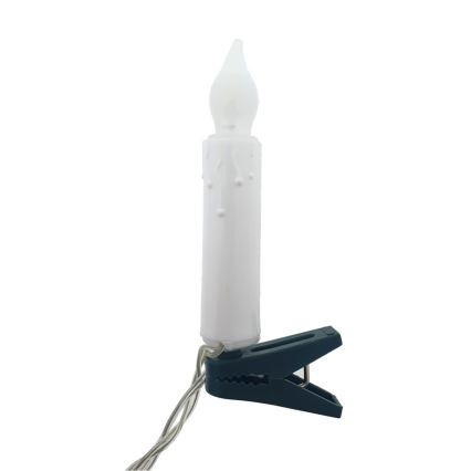 Guirlande décorative LED 10xLED/2xAA 1,65 m, blanc chaud, bougies