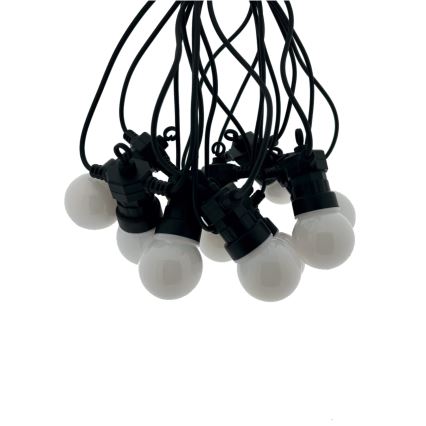 Guirlande décorative LED d'extérieur 10xLED/0,36W/230V 4,5 m IP44 noire