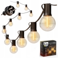 Guirlande décorative LED d'extérieur 25xE12/1W/230V 17,5 m IP65 noire