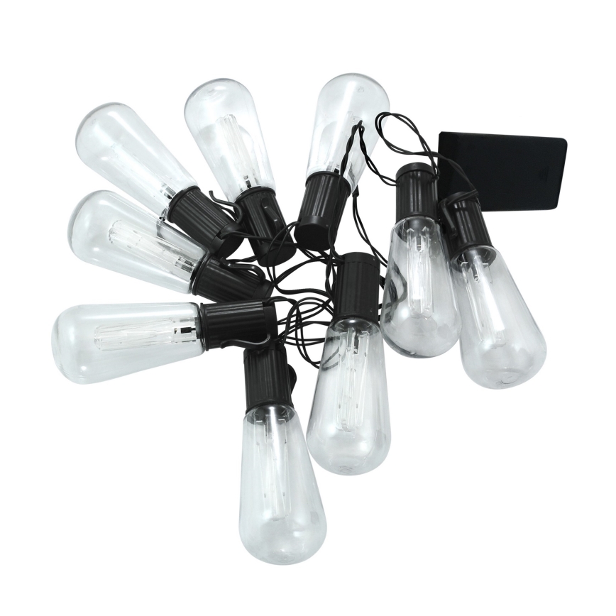 Guirlande décorative LED EDISON 2,65 m 10 LED / 2 piles AA