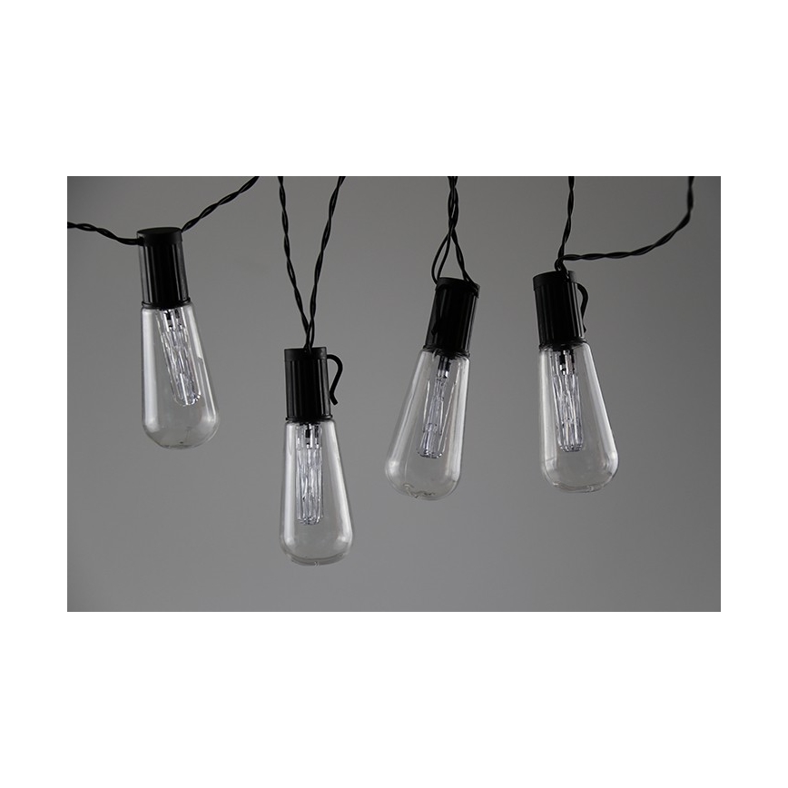 Guirlande décorative LED EDISON 2,65 m 10 LED / 2 piles AA