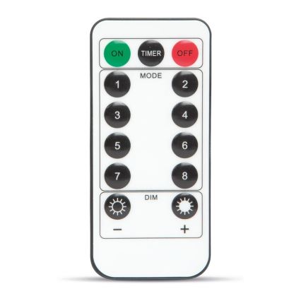 Guirlande décorative LED HALLOWEEN LED/5V/8 fonctions toile d'araignée + télécommande