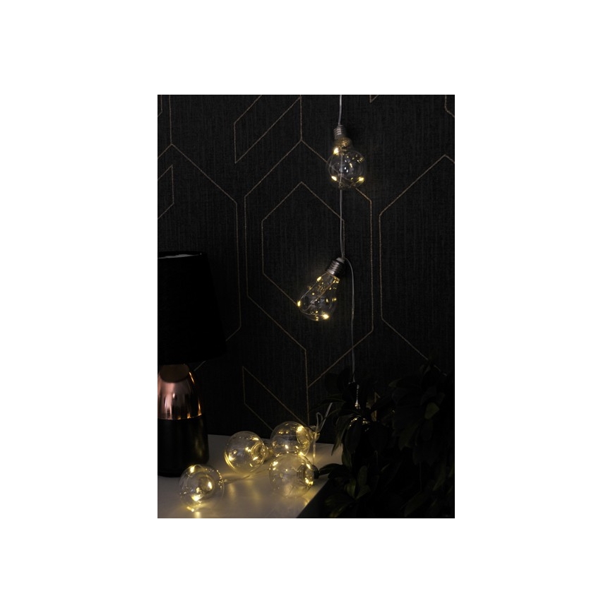 Guirlande décorative LED SMOLDER 2,1 m 10xLED/2xAA