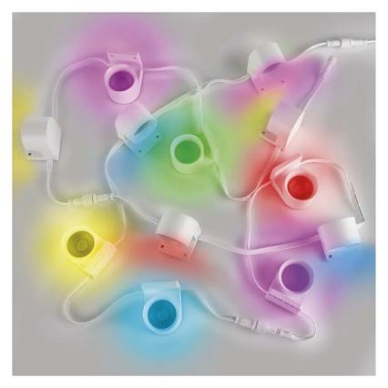 Guirlande décorative avec spot RGBIC+CCT GoSmart 12xLED/7W/230V 255 cm Wi-Fi Tuya