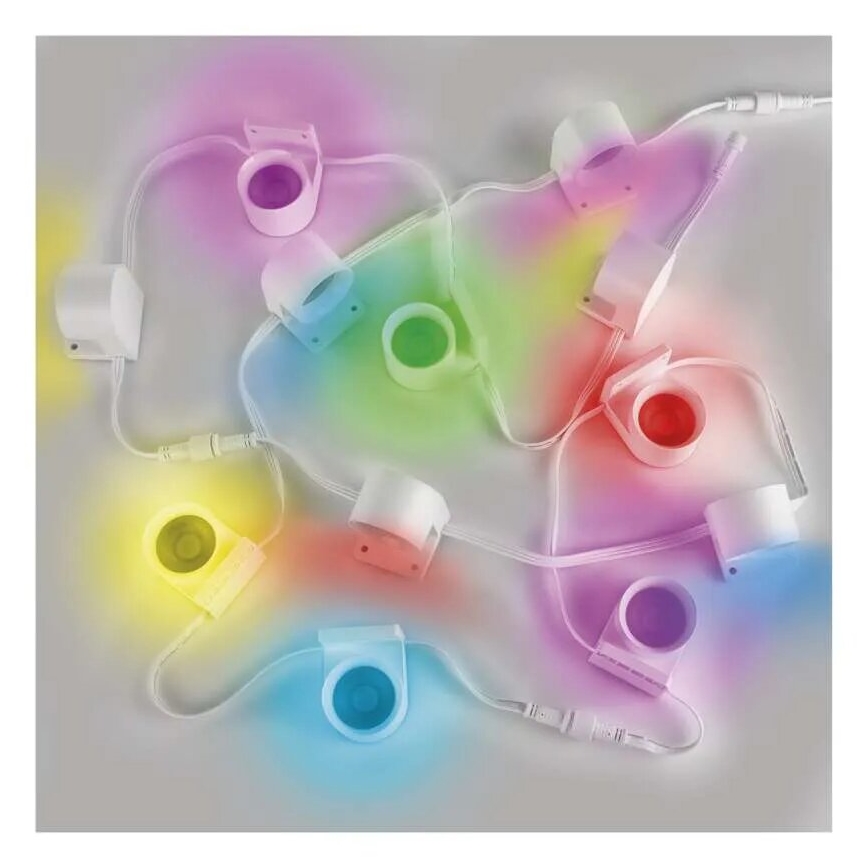 Guirlande décorative avec spot RGBIC+CCT GoSmart 12xLED/7W/230V 255 cm Wi-Fi Tuya