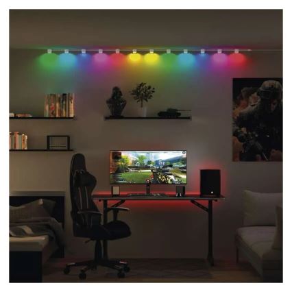 Guirlande décorative avec spot RGBIC+CCT GoSmart - extension 4xLED/7W/230V 85 cm Wi-Fi Tuya