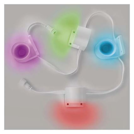 Guirlande décorative avec spot RGBIC+CCT GoSmart - extension 4xLED/7W/230V 85 cm Wi-Fi Tuya