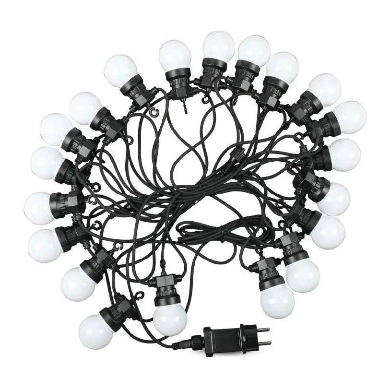 Guirlande extérieure STRING 10m 20xLED/0,5W/24/230V 3000K IP44