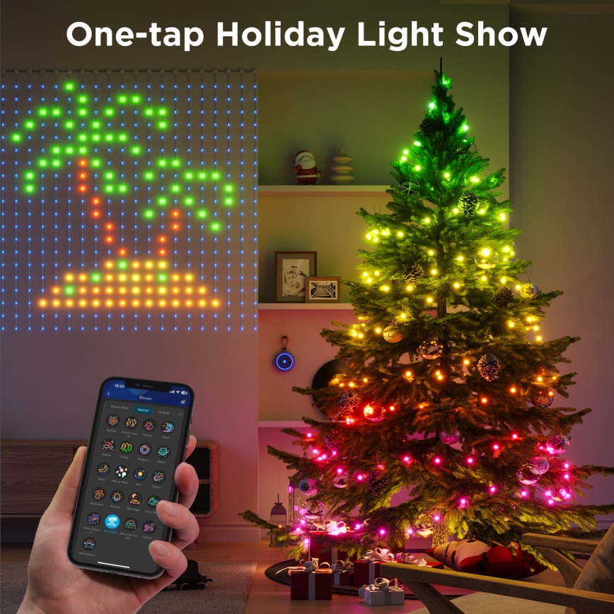 Guirlande - Guirlande décorative RGB à intensité variable LED/15W/230V IP65 Wi-Fi