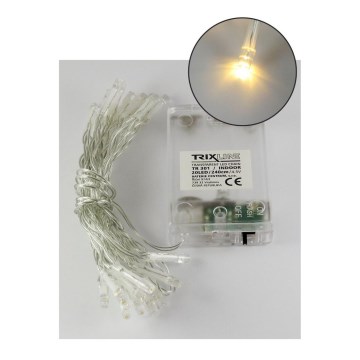 Guirlande LED de Noël 20xLED/2 fonctions 2,4m blanc chaud
