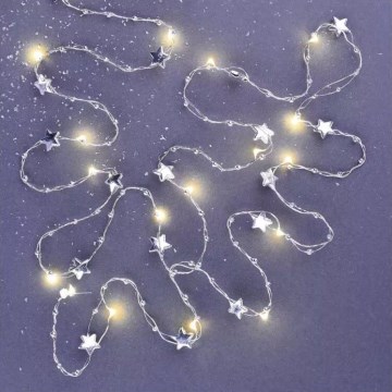 Guirlande LED de Noël 20xLED/2xAA 2,2 m blanc chaud