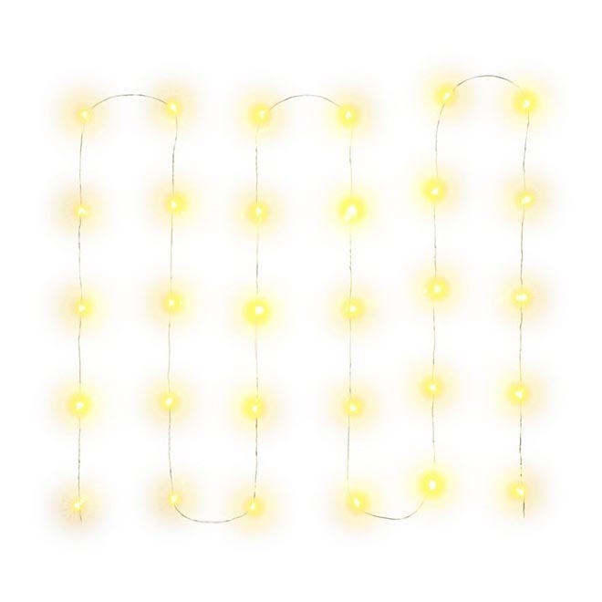 Guirlande LED de noël 30xLED/3xAA 3,3m blanc chaud