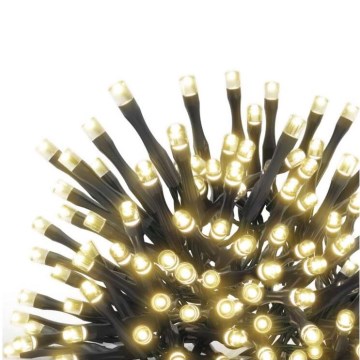 Guirlande LED d'extérieur 100 LED / 15 m, IP44, blanc chaud