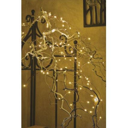 Guirlande LED d'extérieur 100 LED/15 m IP44 blanc chaud