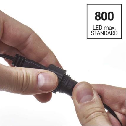 Guirlande LED d'extérieur 100 LED/15 m IP44, blanc froid