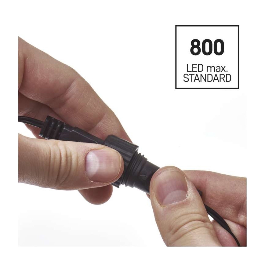 Guirlande LED d'extérieur 100 LED/15 m IP44, blanc froid