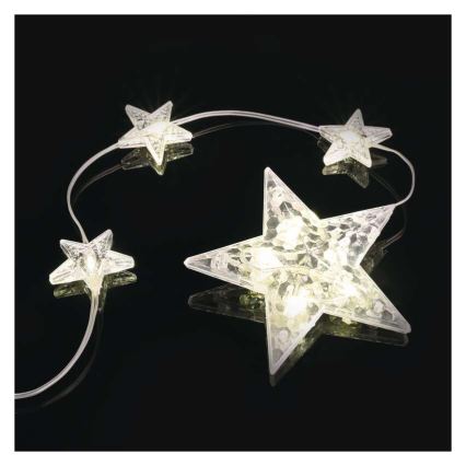 Guirlande LED d'extérieur 120 LED 3xAA 1,7 m IP44 blanc chaud