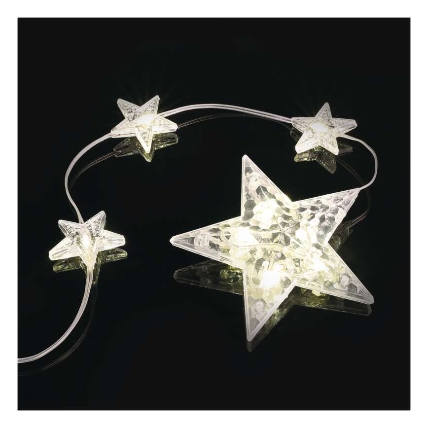 Guirlande LED d'extérieur 120 LED 3xAA 1,7 m IP44 blanc chaud