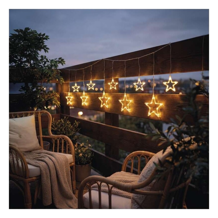 Guirlande LED d'extérieur 125xLED/1,9m IP44 blanc chaud