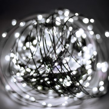 Guirlande LED d'extérieur 1500 LED/230 V, 8 fonctions, 153 m, IP44, blanc froid + télécommande