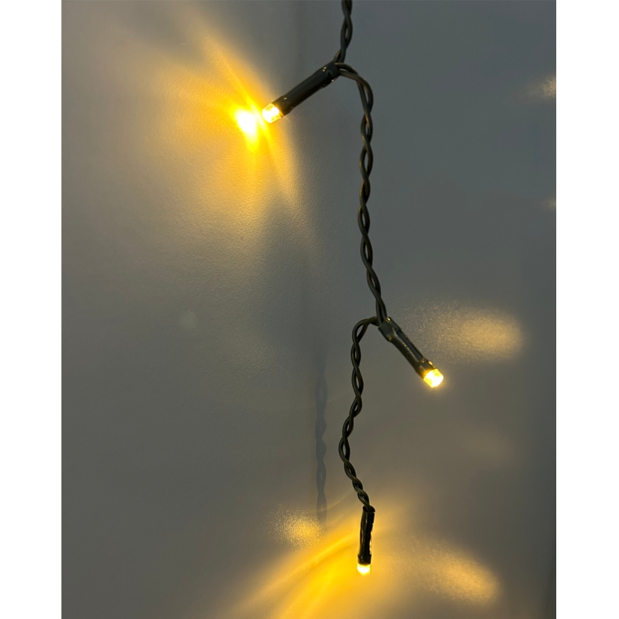 Guirlande LED d'extérieur 200xLED/230V 7,6 m IP44 noire