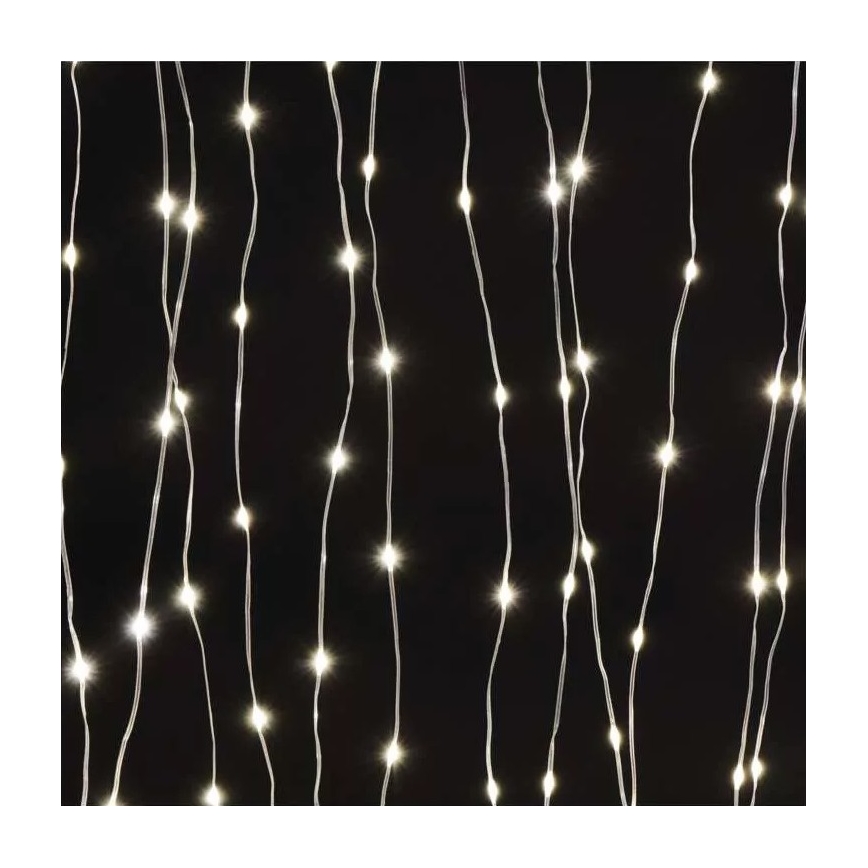 Guirlande LED d'extérieur 300 LED/8 fonctions 5,9 m IP44 blanc chaud