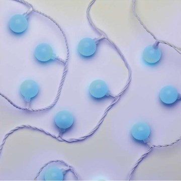 Guirlande LED d'extérieur 40 LED / 9 m, IP44, bleue