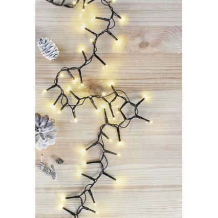 Guirlande LED d'extérieur 600xLED/17m IP44 blanc chaud