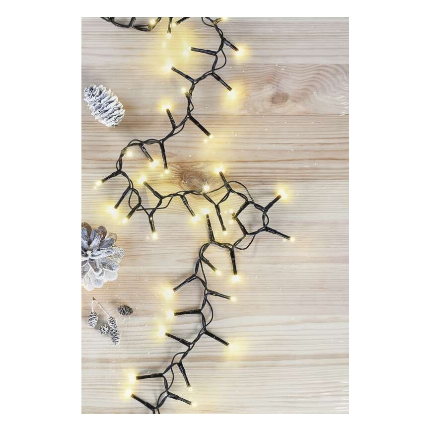 Guirlande LED d'extérieur 600xLED/17m IP44 blanc chaud