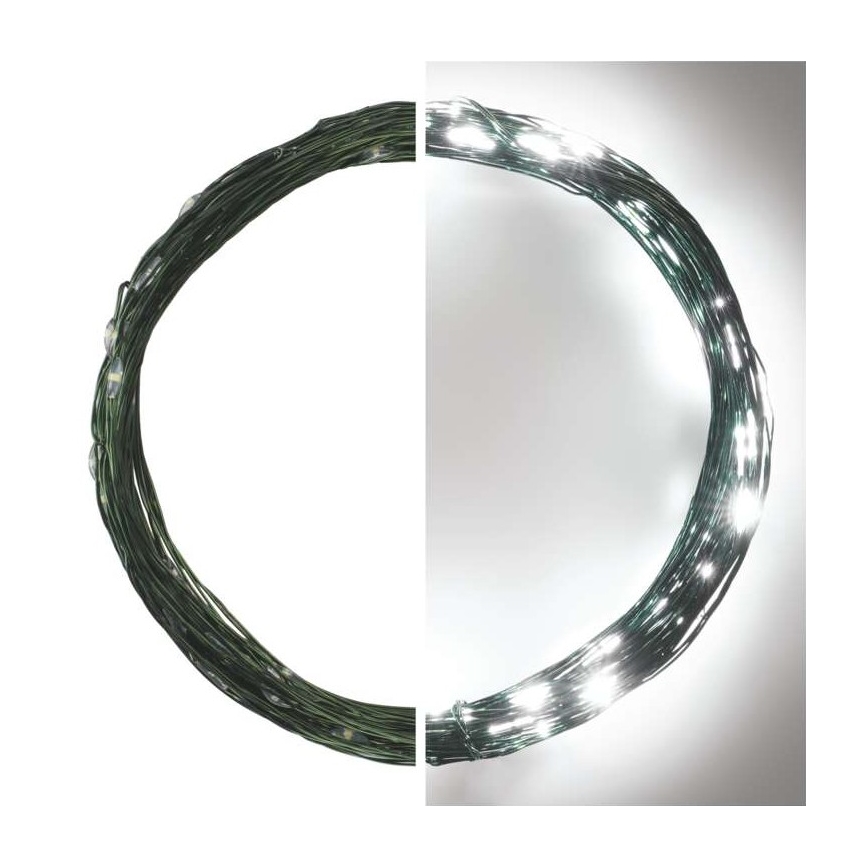 Guirlande LED d'extérieur 75 LED, 12,5 m, IP44, blanc froid