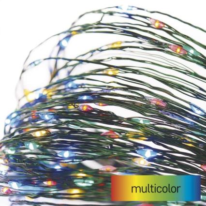 Guirlande LED d'extérieur 75xLED/12,5m IP44 multicolore