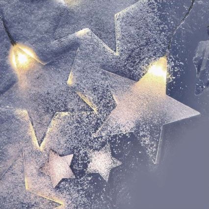 Guirlande LED d'extérieur 8xLED/5,84m IP44 étoiles