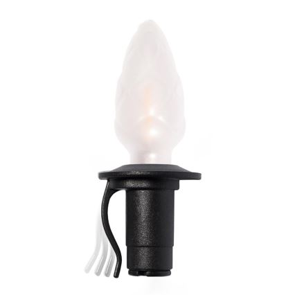 Guirlande LED d'extérieur CONE FILAMENT 20xE10, 19 m — multicolore / blanc chaud, IP44, fabriquée dans l'UE