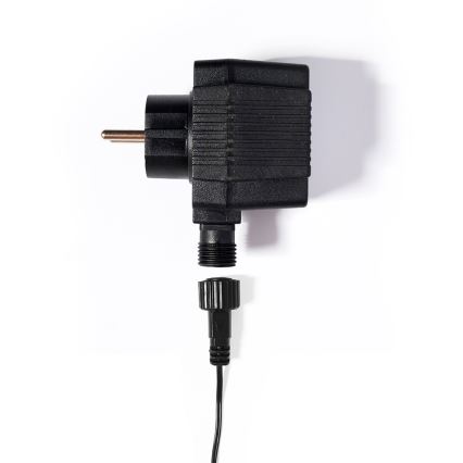 Guirlande LED d'extérieur CONE FILAMENT 20xE10, 19 m — multicolore / blanc chaud, IP44, fabriquée dans l'UE