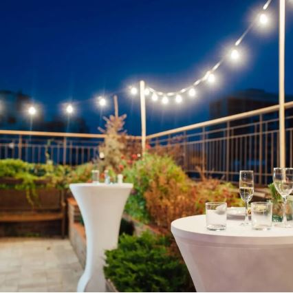 Guirlande LED d'extérieur STRING 5m 10xLED/0,5W/230V IP44 3000K