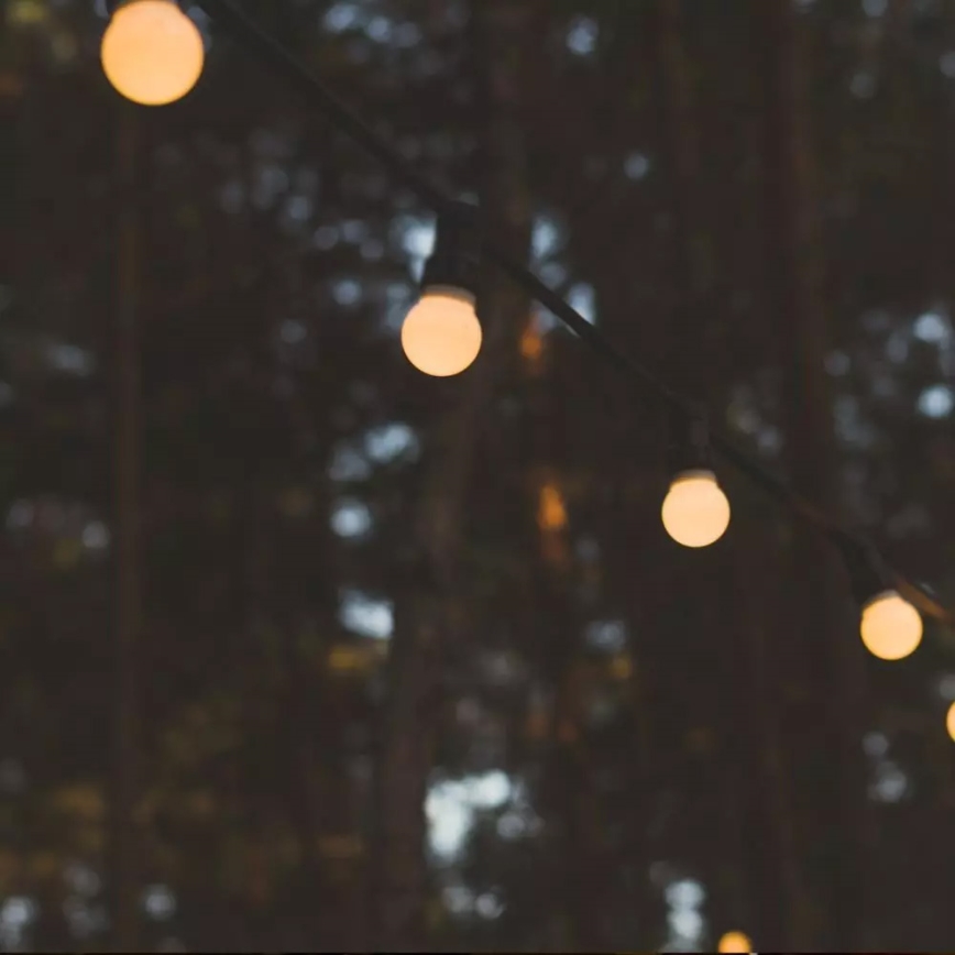 Guirlande LED extérieur STRING 10m 20xLED/0,5W/230V IP44 6000K