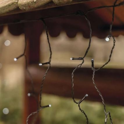 Guirlande LED extérieure 100xLED/2,5x0,9m IP44 blanc froid