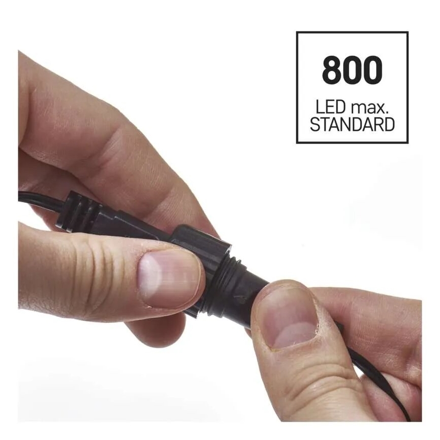 Guirlande LED extérieure 100xLED/2,5x0,9m IP44 blanc froid