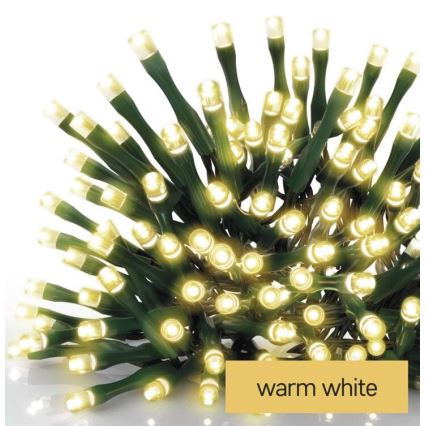 Guirlande LED extérieure 200xLED/8 modes 8,6 m IP44 blanc chaud