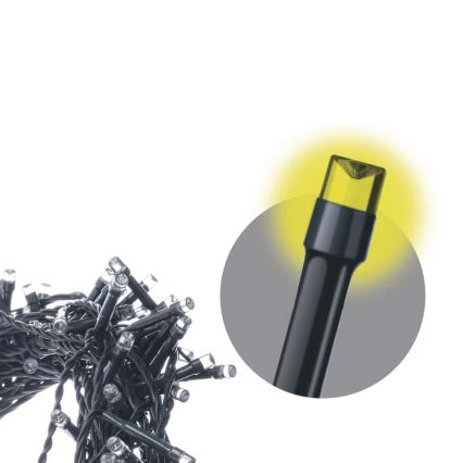 Guirlande LED extérieure 80 LED / 13 m, IP44, blanc chaud