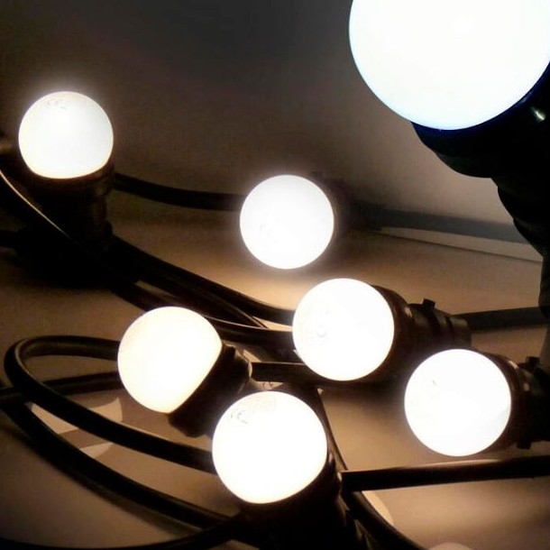Guirlande LED extérieure EASY CONNECT 8xE27 5m IP44 blanc chaud