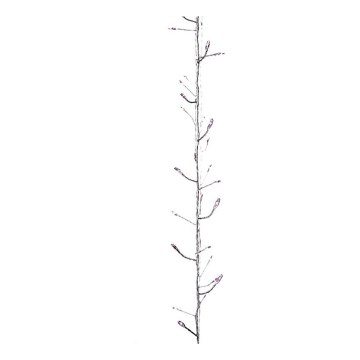 Guirlande LED intérieure NANO 100 LED/3xAA 2,9 m rose
